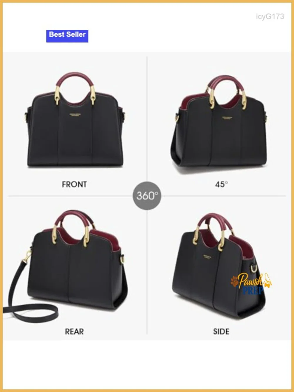 Genuine Leather Satchel Tote Bag Women Shoulder Purse Handbag Crossbody